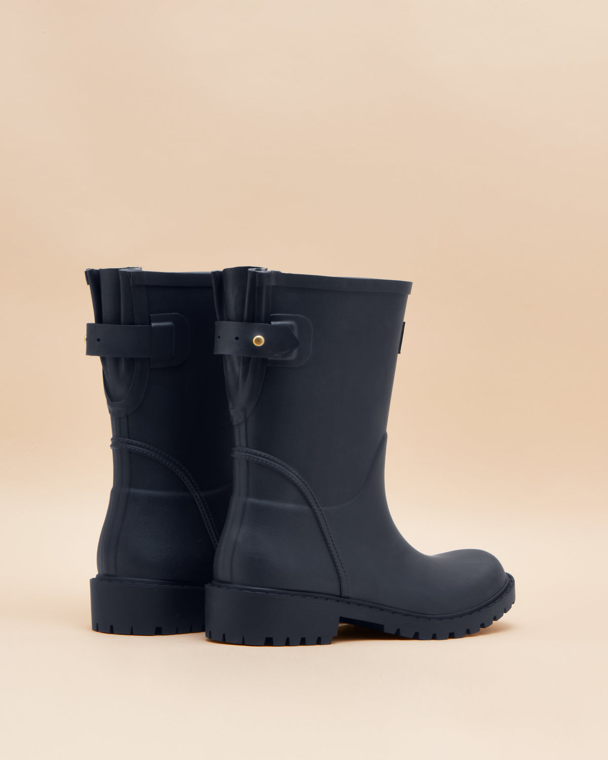 Joules Wistow Adjustable Mid Calf Wellies Navy