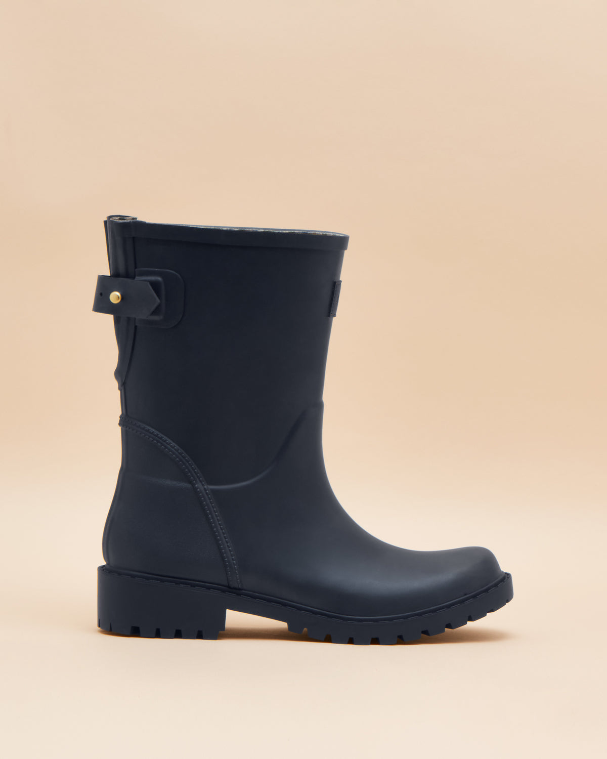 Joules Wistow Adjustable Mid Calf Wellies Navy