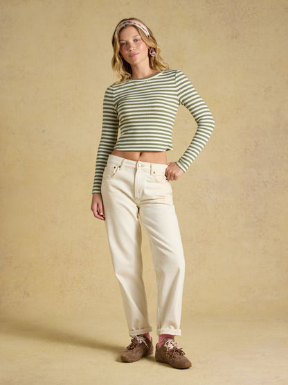 Women's Joules Sophie Ribbed Fitted T-Shirt