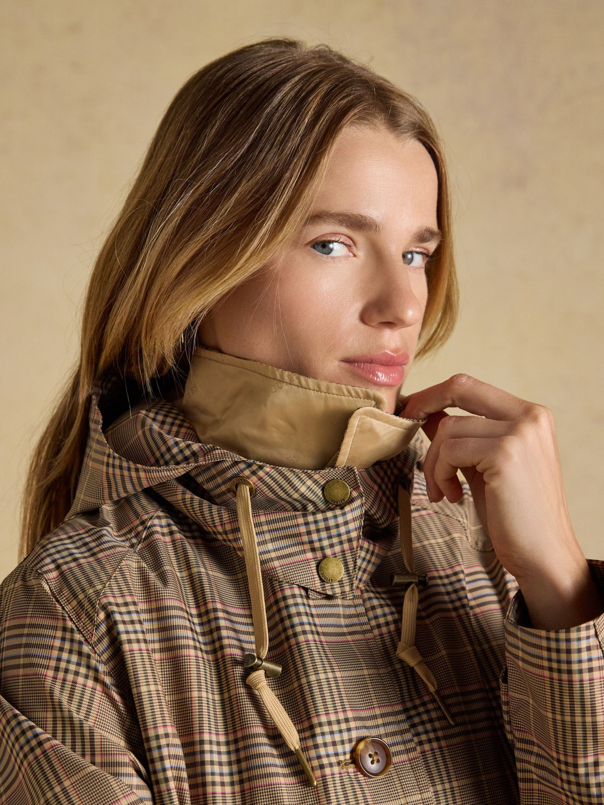 Women's Joules Rainmore Waterproof Button Through Raincoat