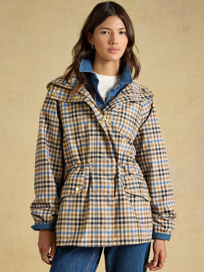 Women's Joules Everdry Waterproof Packable Raincoat With Hood