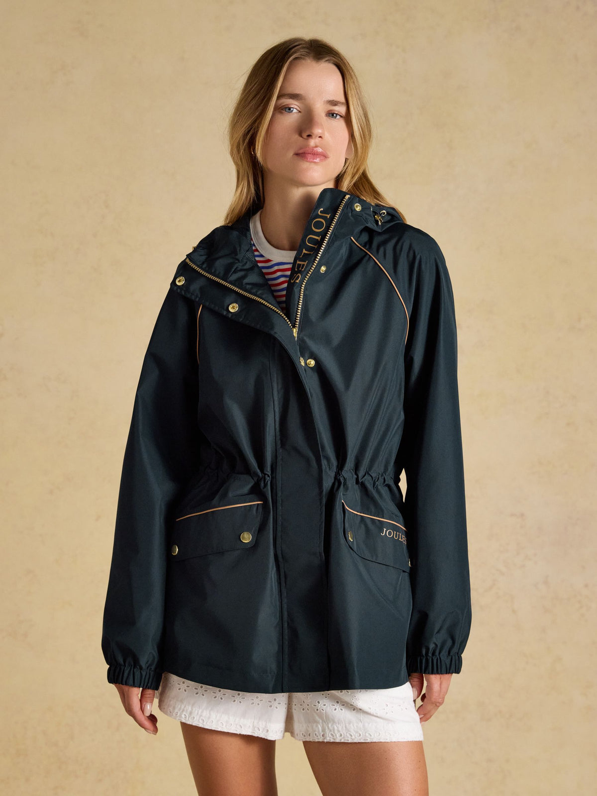 Women's Everdry Waterproof Packable Raincoat Navy