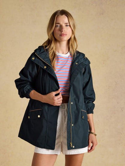 Women's Everdry Waterproof Packable Raincoat Navy