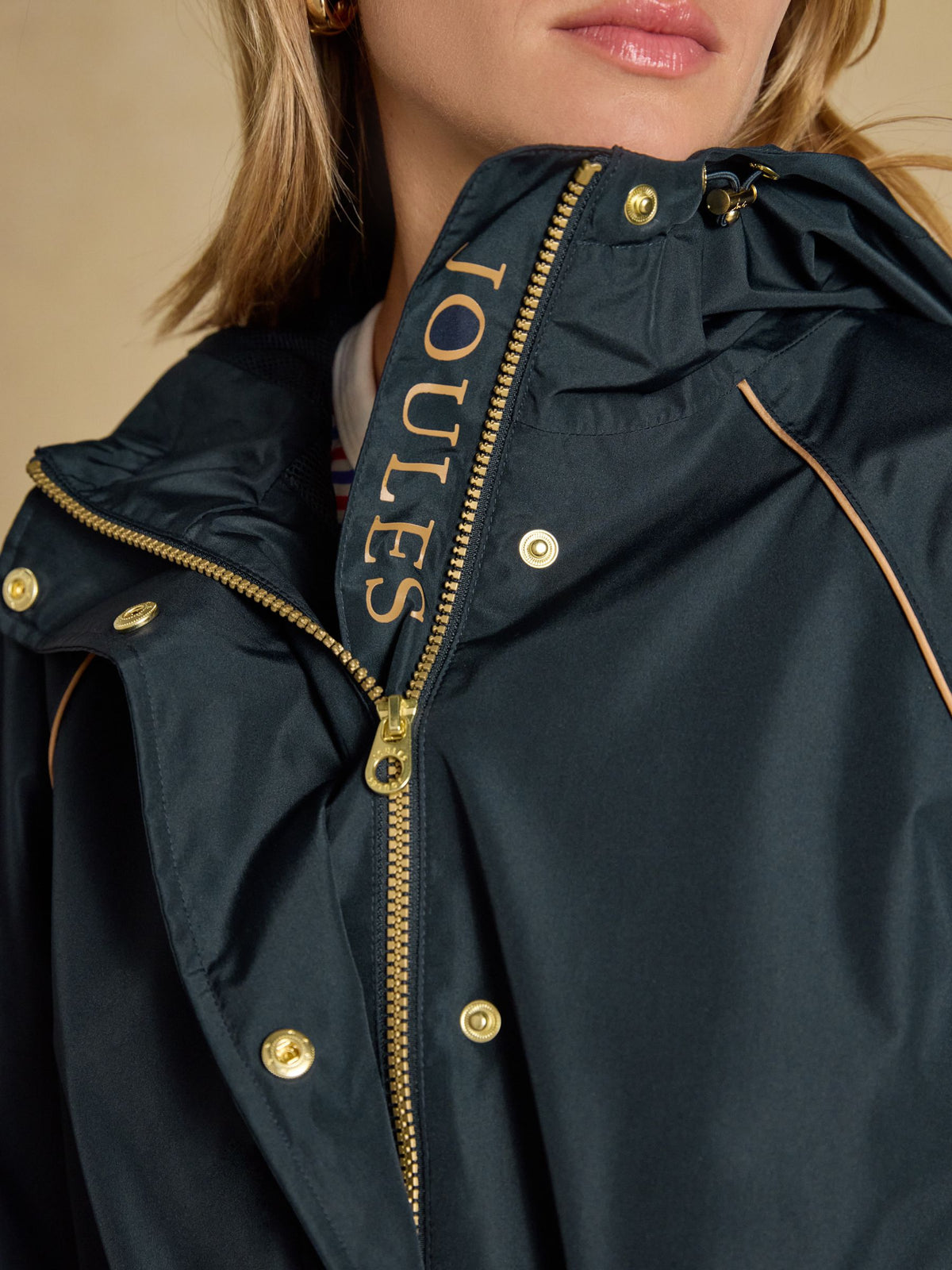 Women's Everdry Waterproof Packable Raincoat Navy