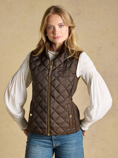 Women's Braemar Luxe Showerproof Diamond Quilted Gilet