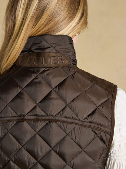 Women's Braemar Luxe Showerproof Diamond Quilted Gilet