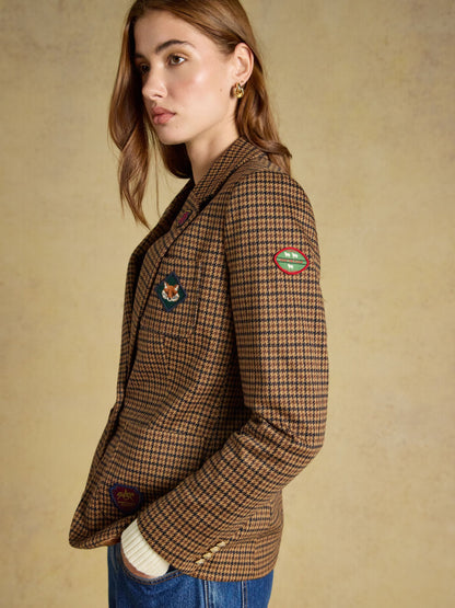 Women's Joules Albury Badged Jersey Blazer