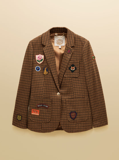 Women's Joules Albury Badged Jersey Blazer