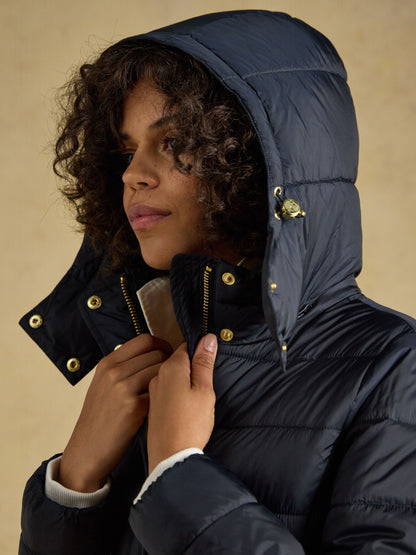 Women's Joules Navy Windborough Padded Coat
