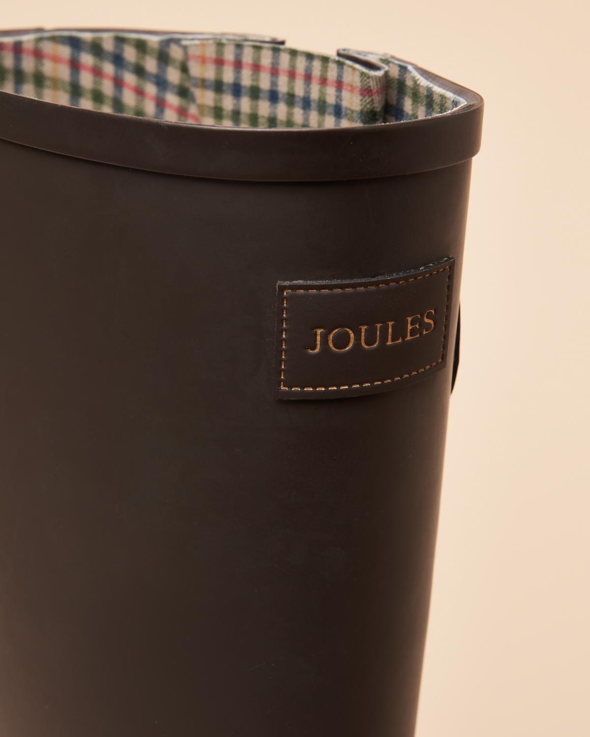 Joules Women's Houghton Adjustable Tall Welly Chocolate Brown