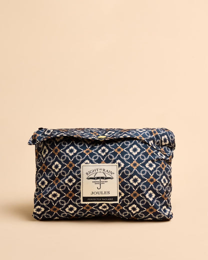 JOULES Holkham Navy Packable Waterproof Raincoat by Equiflair - Perfect for Rainy Days!