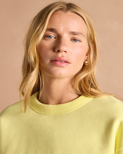 Joules Graphic Crew Sweat Jumper Yellow