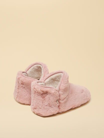 Joules Cabin Luxe Pink Slippers: Women's Fuzzy House Shoes