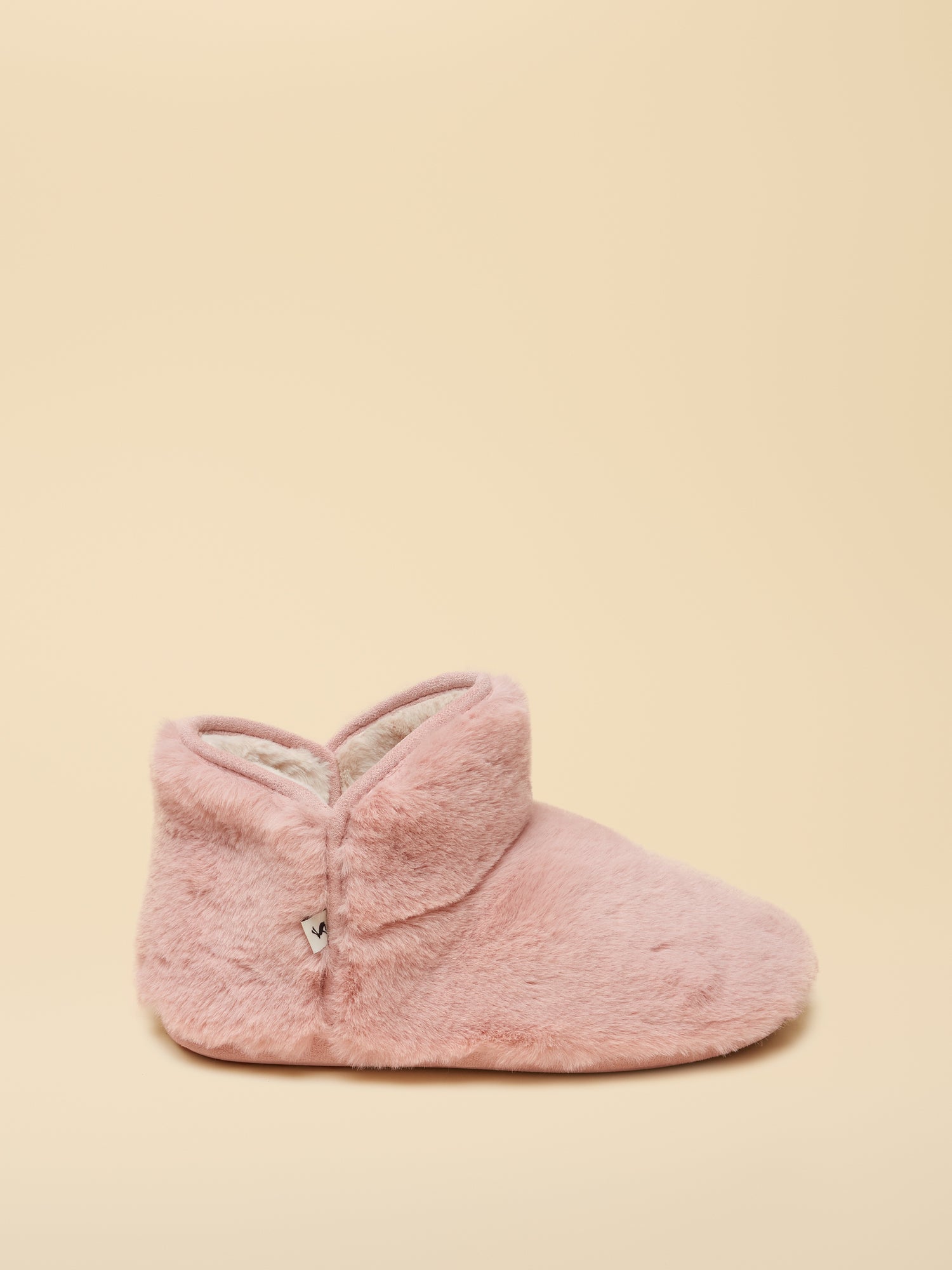 JOULES Cabin Luxe Pink Slippers - Stylish & Cozy Furry Footwear