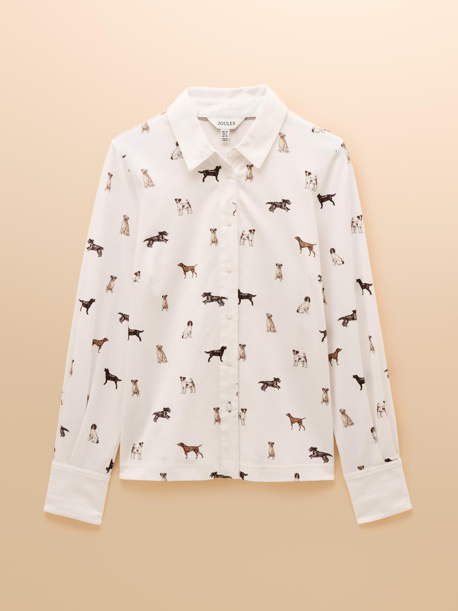 Joules X Eleanor Tomlinson Cream Dog Jersey Shirt - Equiflair