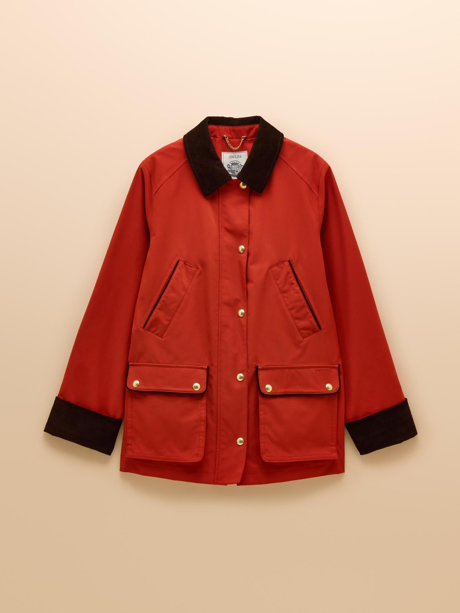 Joules Katherine Burnt Orange Waterproof Heritage Coat