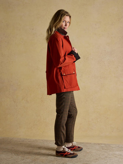 Joules Katherine Burnt Orange Waterproof Heritage Coat