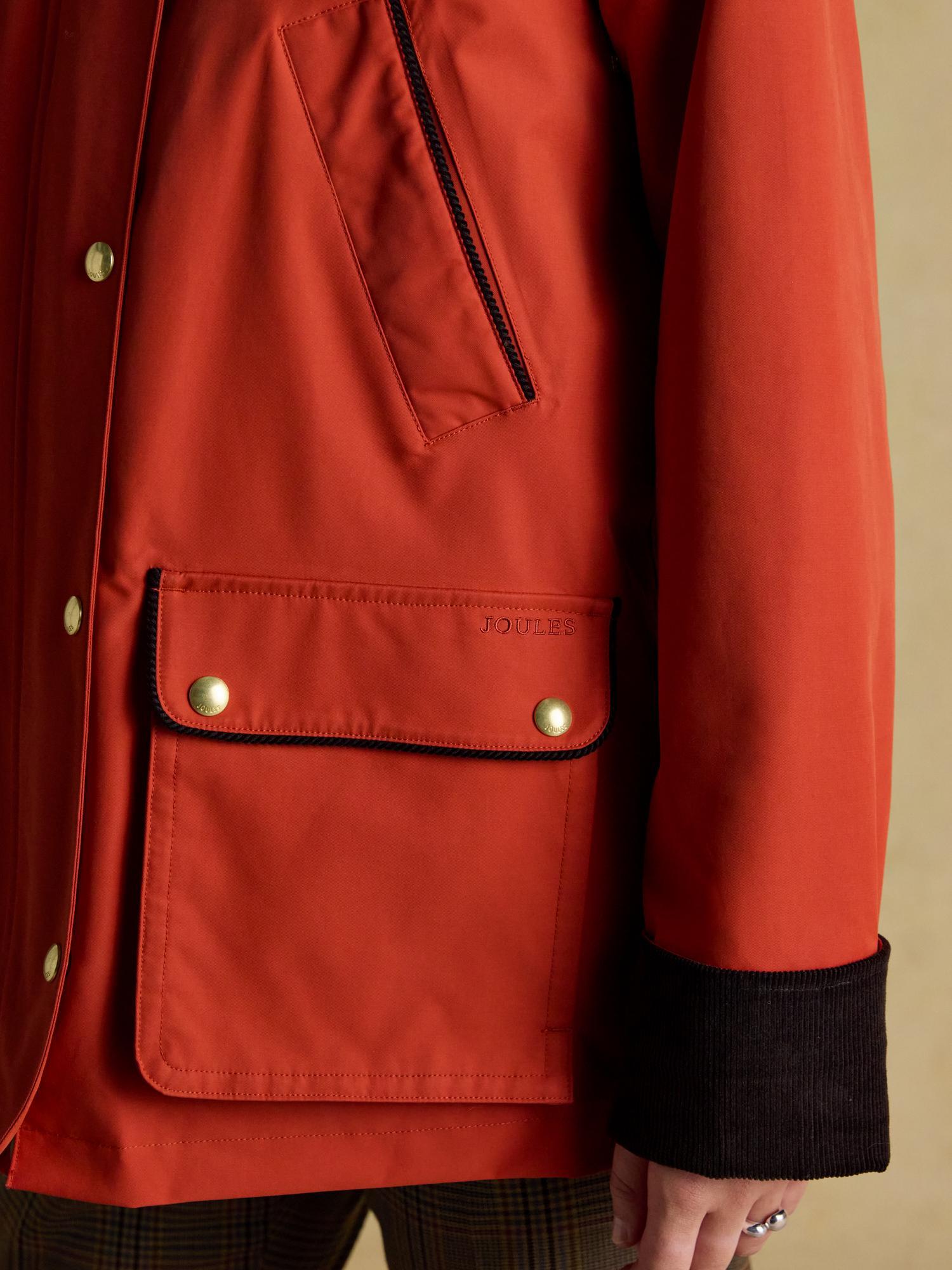 Joules Katherine Burnt Orange Waterproof Heritage Coat