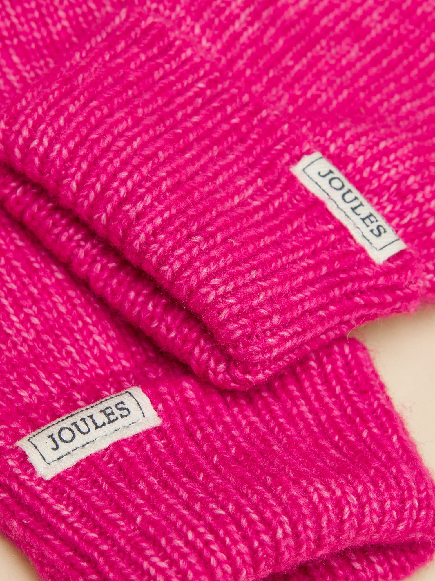 JOULES ROSA GLOVE PINK Knit Gloves. Cozy Wool Gloves by Joules.