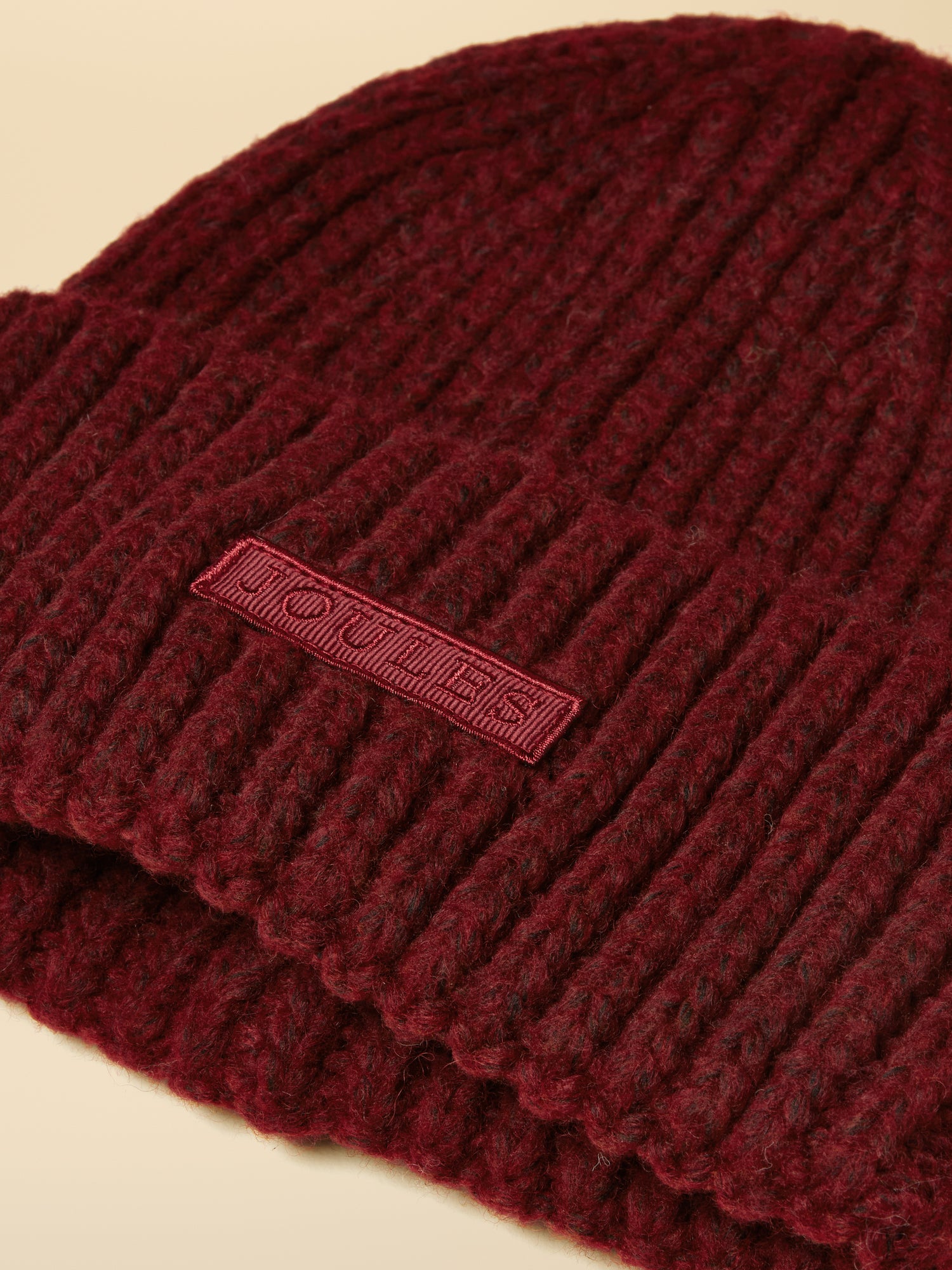 Joules Rosa Berry Red Beanie Hat: Warm Winter Knitted Hat