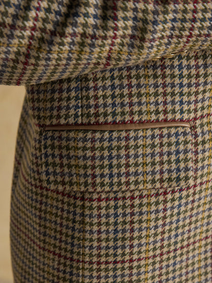 Joules Hackmore Grey Check Relaxed Fit Tweed Wool Blend Blazer