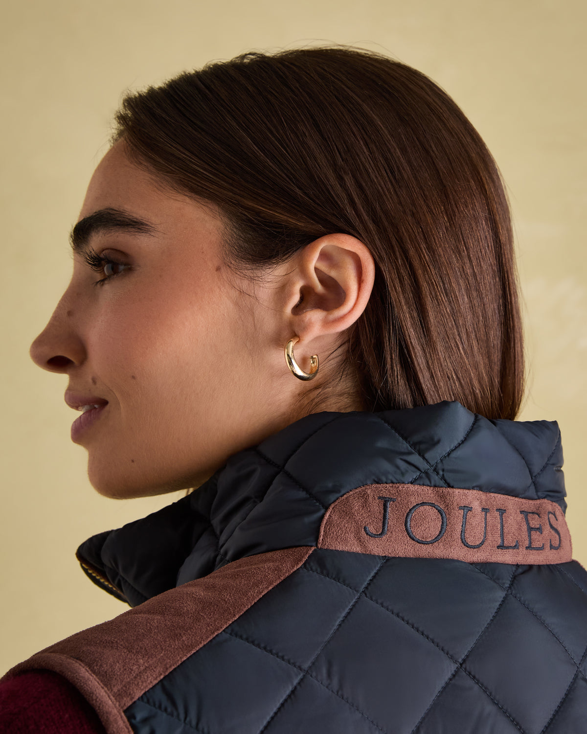 JOULES Braemar Luxe Navy Quilted Gilet: Showerproof & Stylish Country Vest