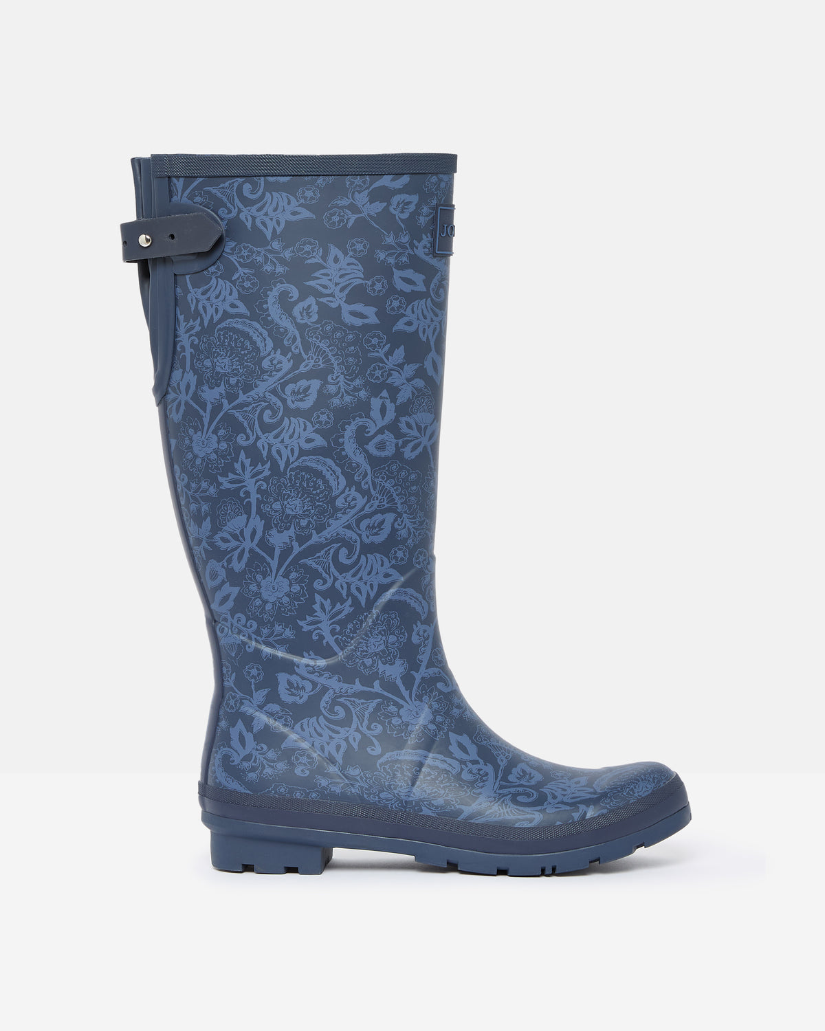Joules Printed Navy Adjustable Tall Wellies
