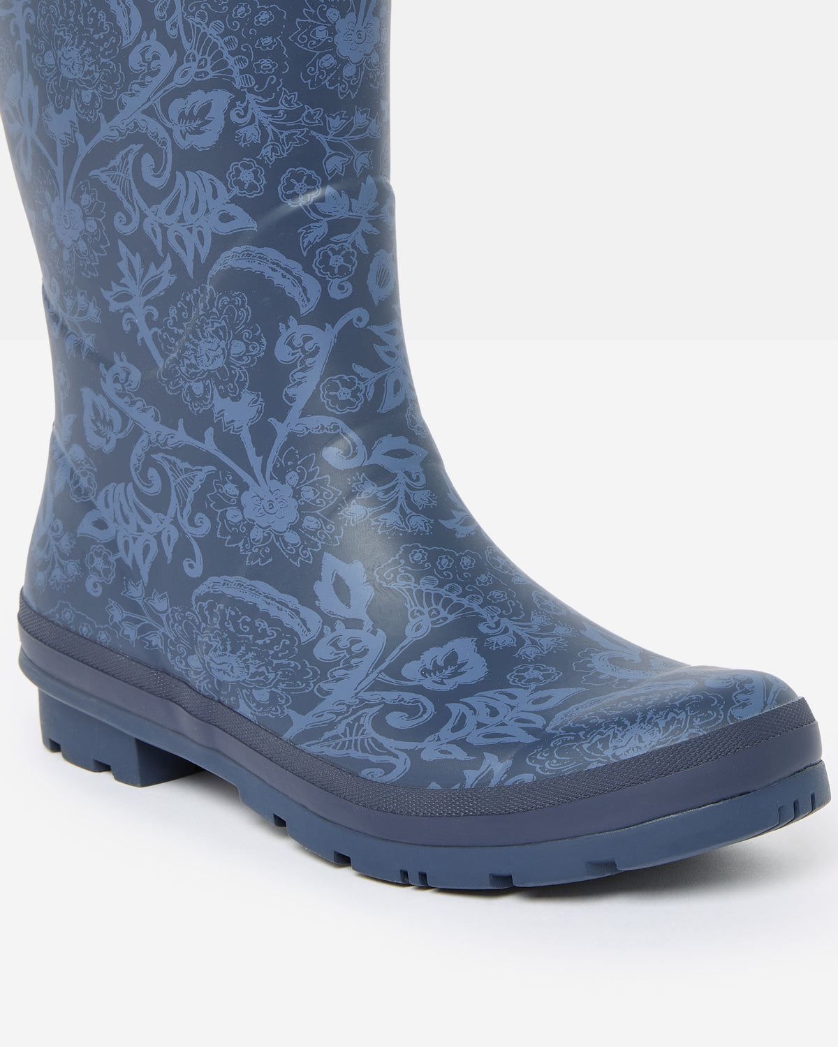 Joules Printed Navy Adjustable Tall Wellies