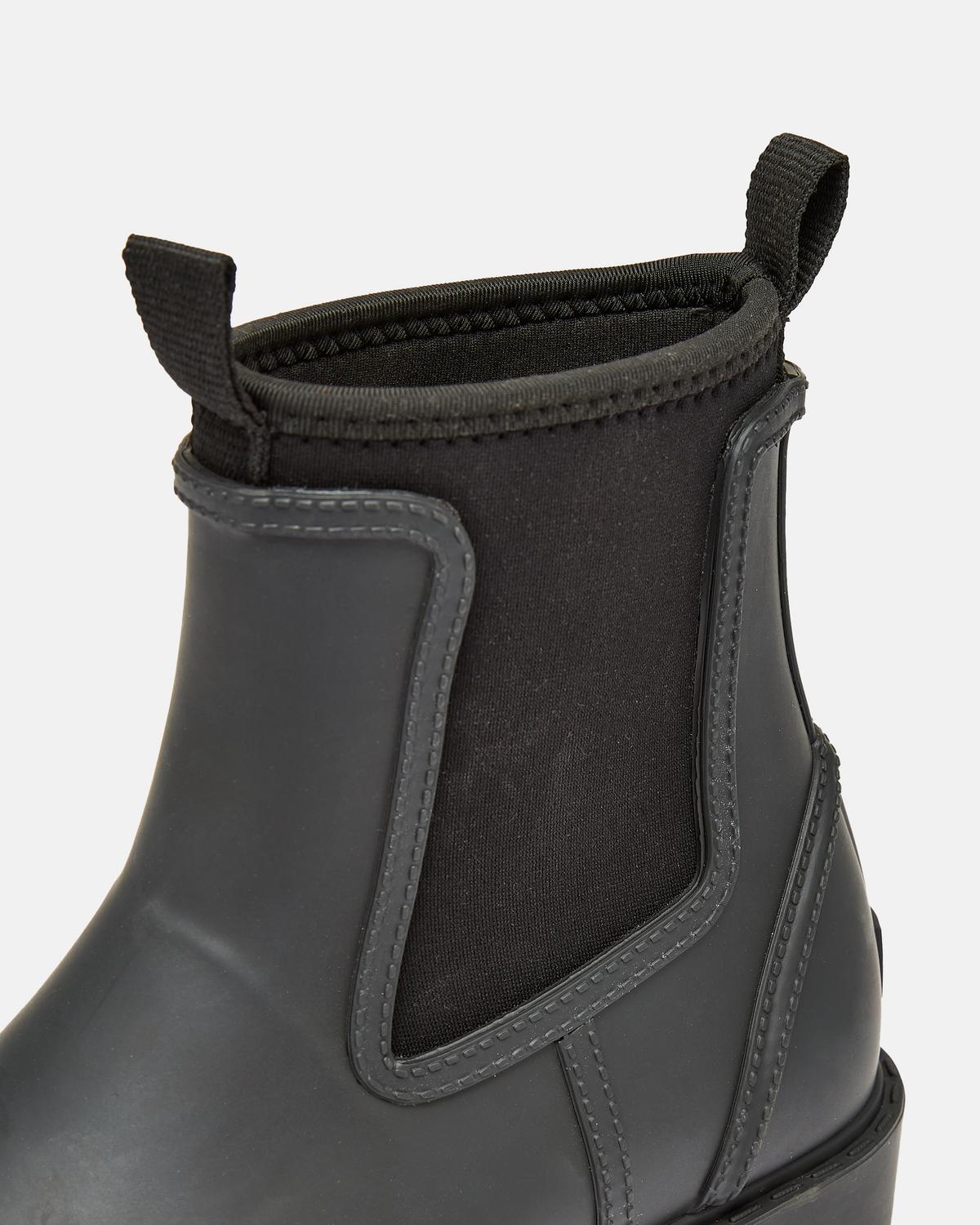 Joules Oakfield Black Short Neoprene-Lined Wellies