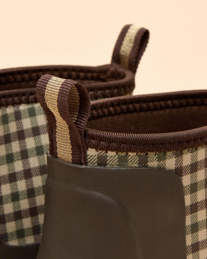 Joules Foxton Chocolate Brown Neoprene Lined Ankle Wellies