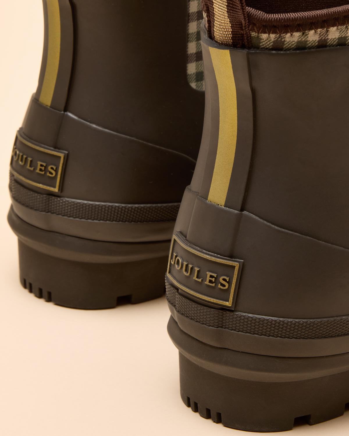 Joules Foxton Chocolate Brown Neoprene Lined Ankle Wellies