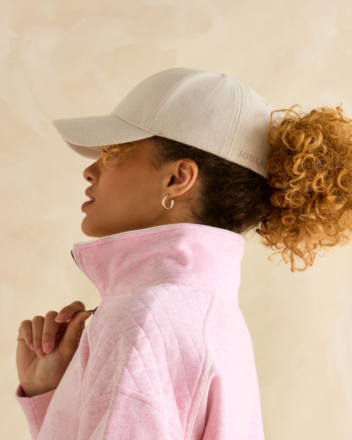 Joules Daley Herringbone Cap Oatmeal