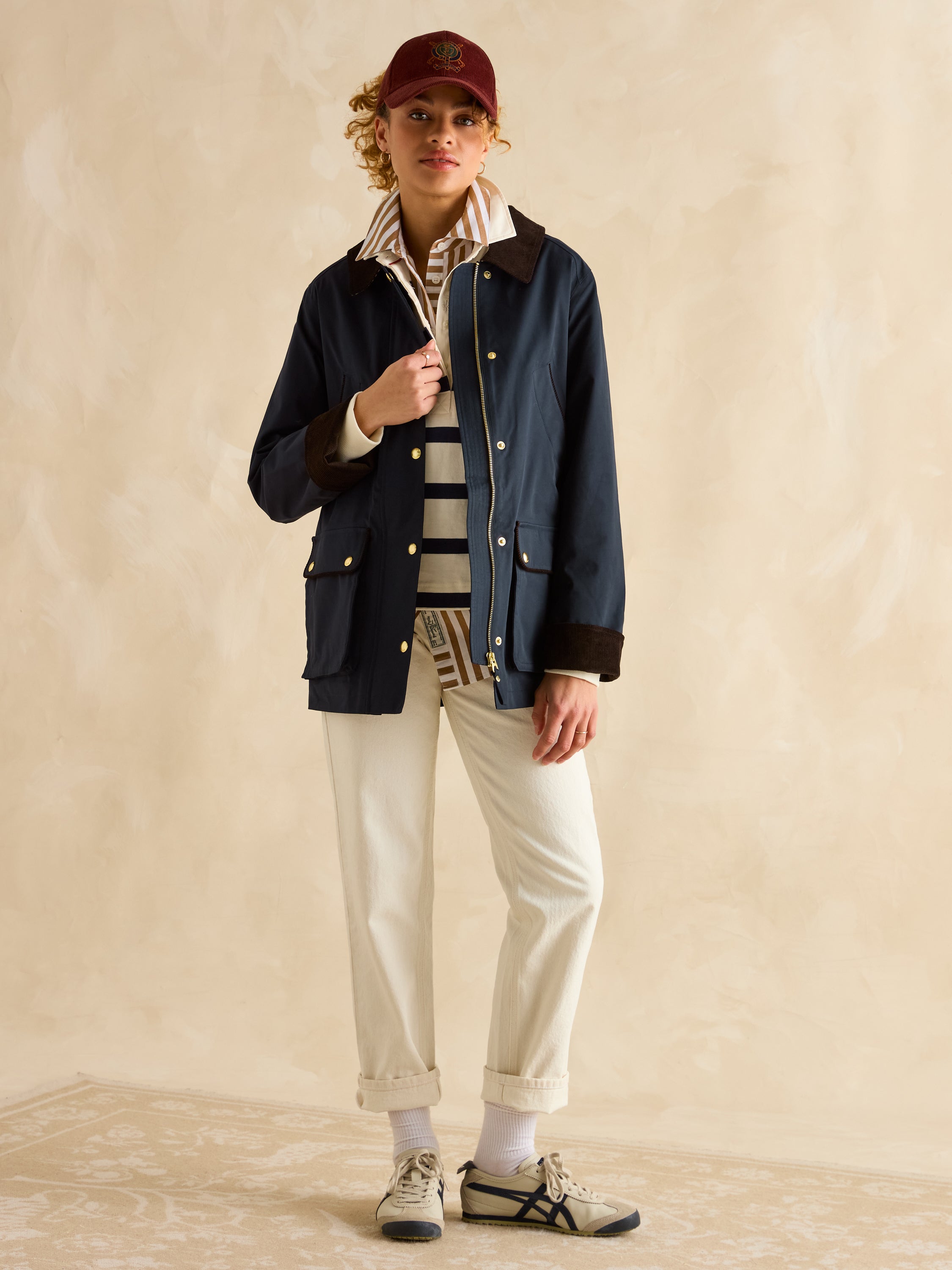 Joules Katherine Waterproof Navy Coat: Heritage Country Style Outerwear for Women