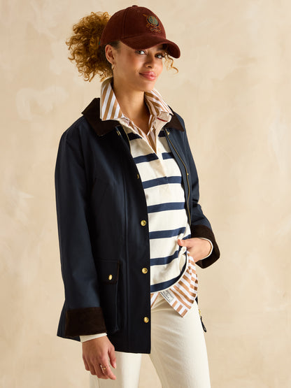 Joules Katherine Waterproof Coat - Navy - Women's Outdoor Fashion - Equiflair