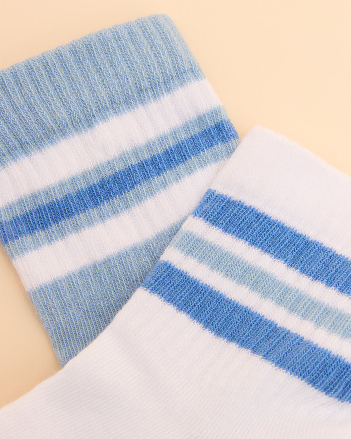 Joules Volley Socks 2 Pack Blue - Striped Cotton Blend Tennis Socks for Comfort & Style | Equiflair