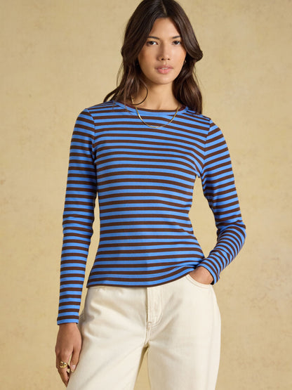 Joules Women's Sophie Ribbed Fitted T-Shirt