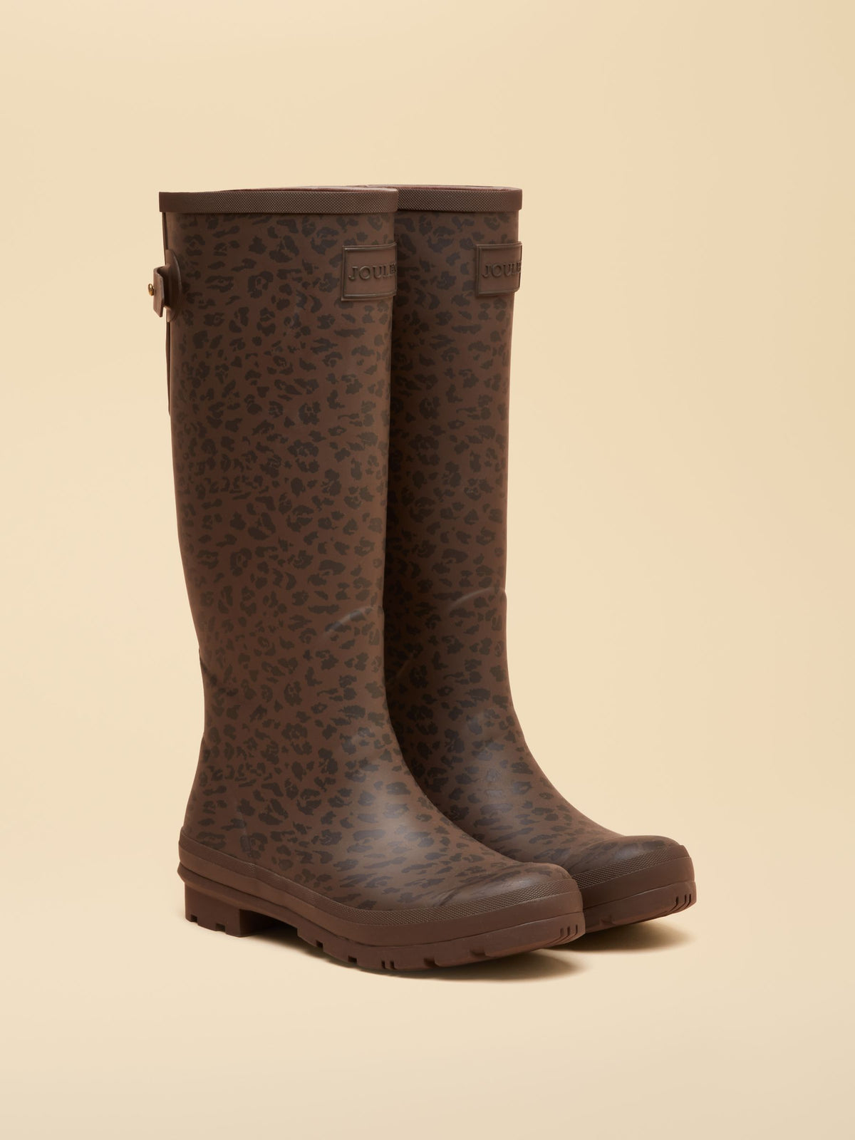 Women's Joules Printed Leopard Adjustable Tall Wellies