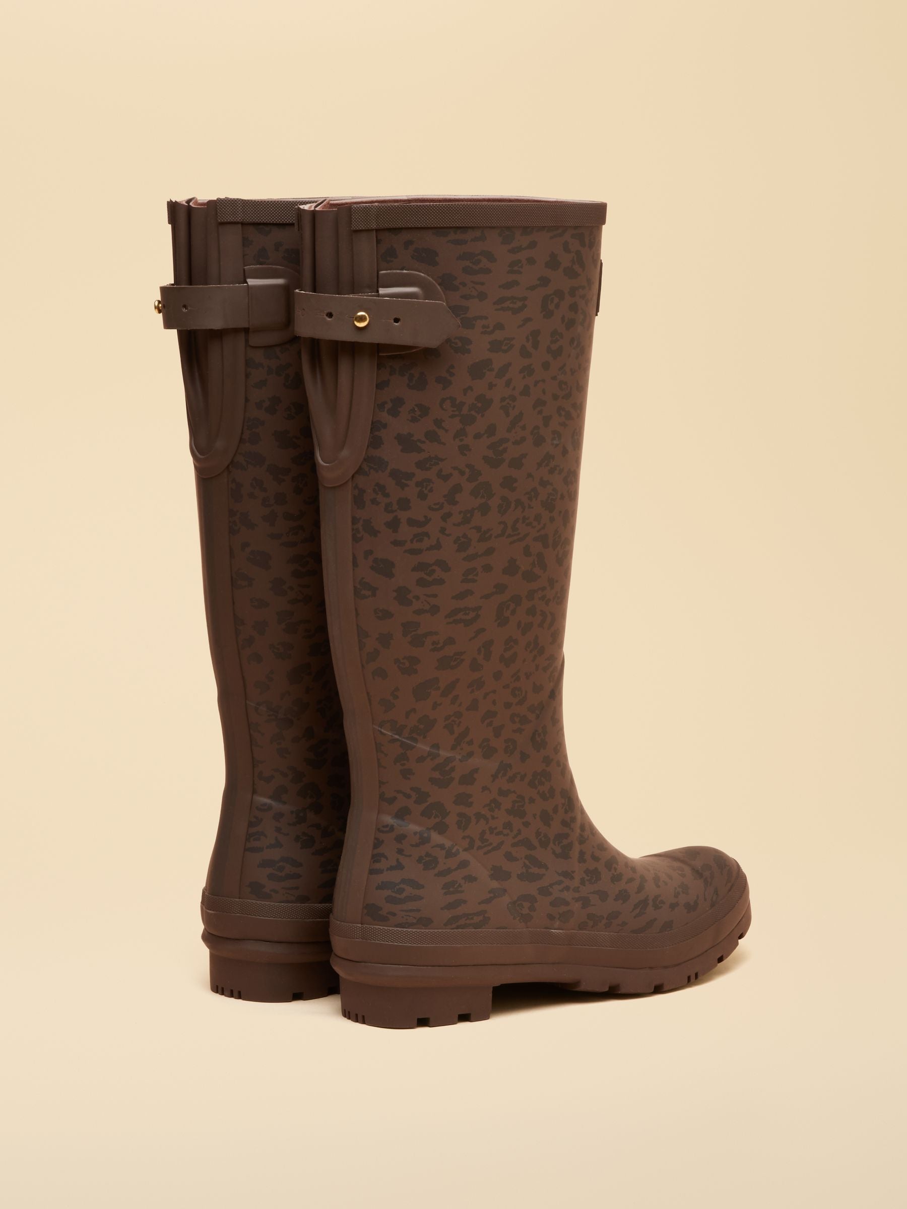 Women's Joules Printed Leopard Adjustable Tall Wellies