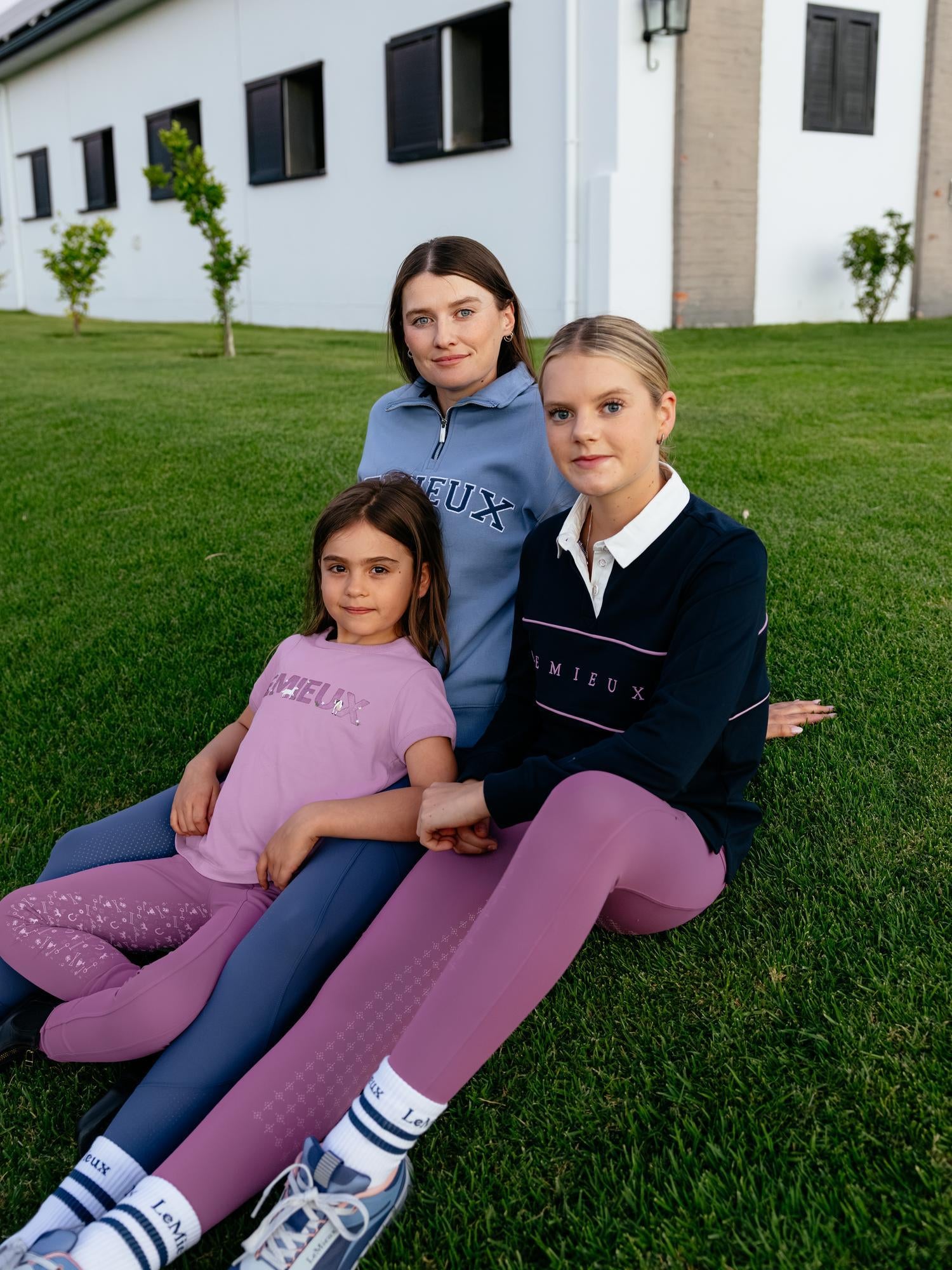 LeMieux Young Rider Riley Rugby Shirt Navy