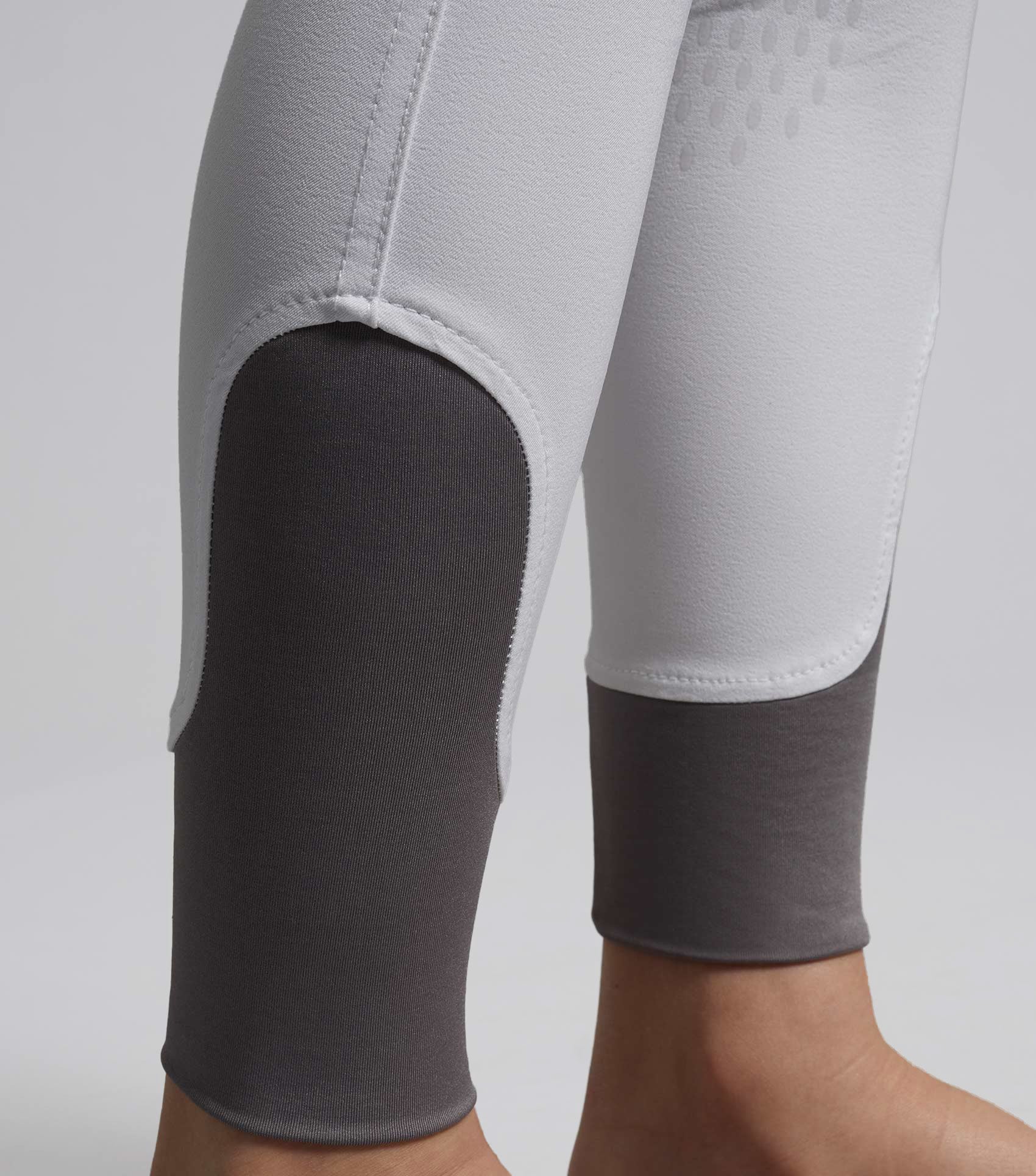 Premier Equine Gando Boys White Gel Knee Competition Riding Breeches: Stylish and Functional Equestrian Apparel