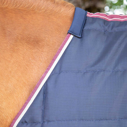 Premier Equine Garissa 100g Stable Rug Navy Detail: Horse Rug, Lightweight Horse Blanket, Breathable Horsewear