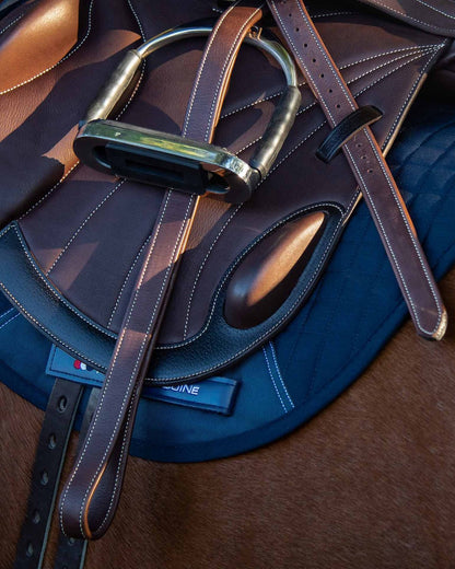 Premier Equine German Aniline Stirrup Leathers Brown