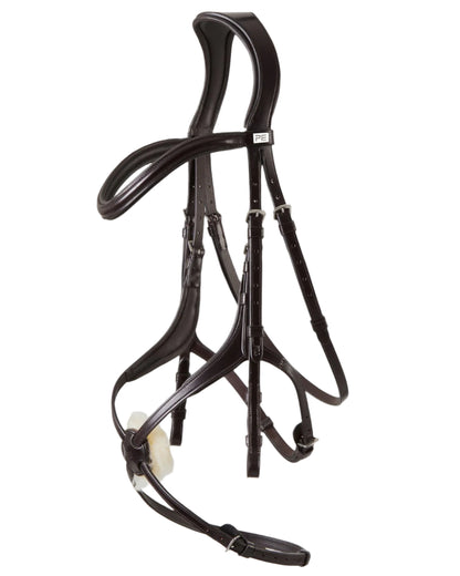 Premier Equine Glorioso Brown Grackle Bridle - Italian Leather Horse Bridle