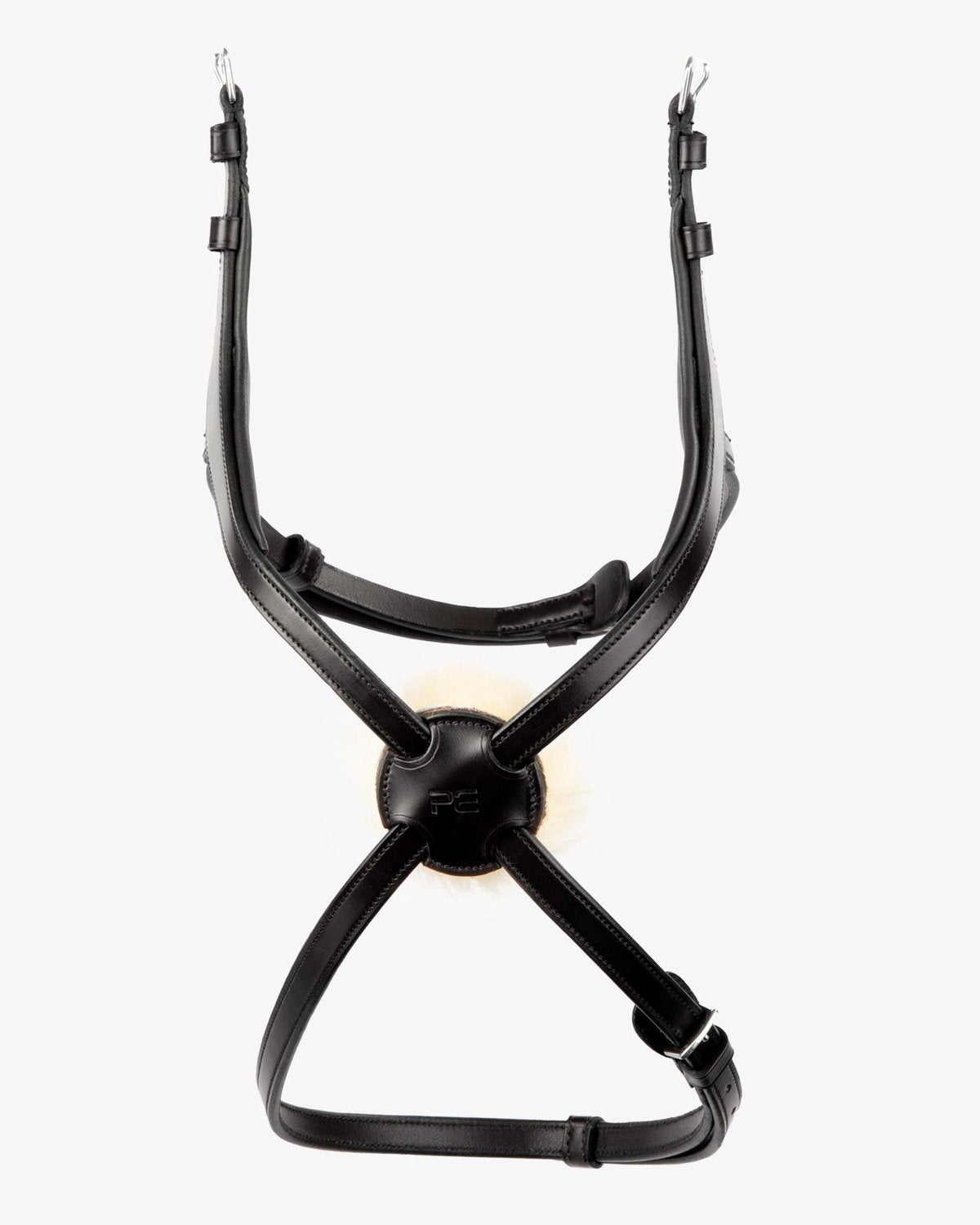 Premier Equine Glorioso Black Mexican Grackle Noseband - Anatomical Horse Tack