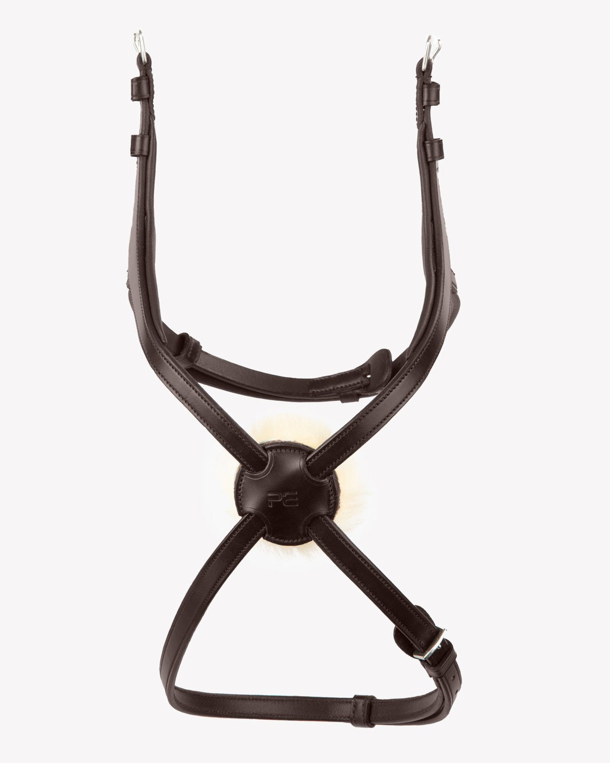 Premier Equine Glorioso Mexican Grackle Noseband Brown - Horse Tack, Leather, Merino Wool