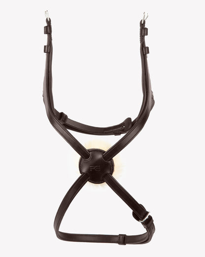 Premier Equine Glorioso Mexican Grackle Noseband Brown - Horse Tack, Leather, Merino Wool