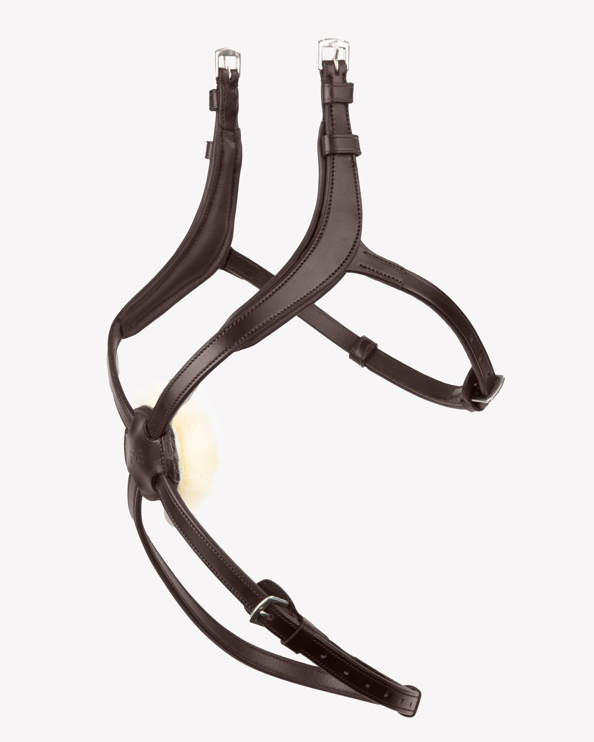 PREMIER EQUINE Glorioso Mexican Grackle Noseband - Brown Leather Horse Riding Equipment