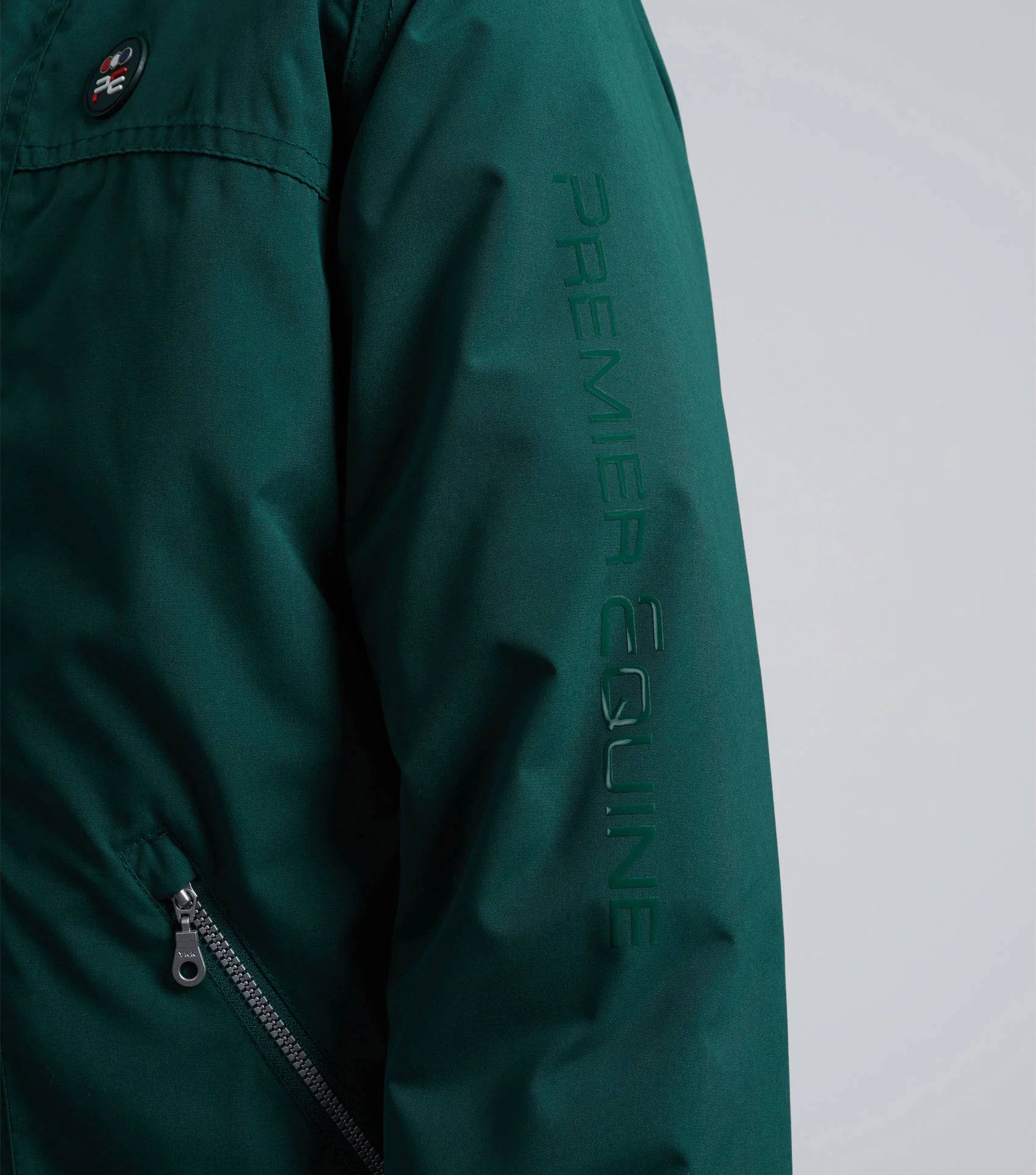 Premier Equine Junior Pro Rider Green Riding Jacket - Waterproof & Stylish