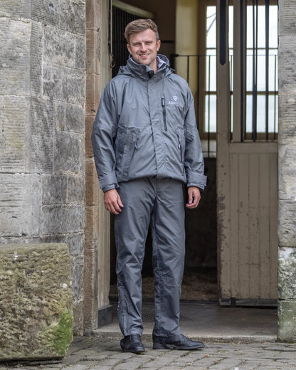 Equidry Men's Waterproof Trousers - Grey Riding Gear - Durable, Weatherproof Protection - Waterproof Pants Clothing…