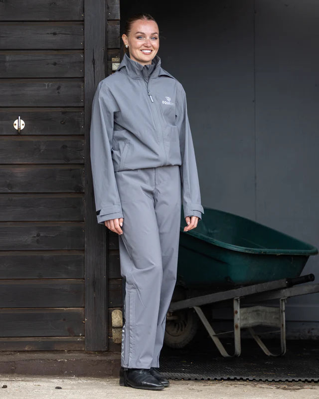 EQUIDRY Waterproof Trousers Unlined Women's Grey